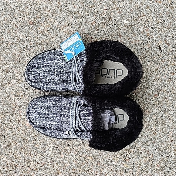 NWT NEW Hey Dude Britt Youth Boho Cookies And Cream Size 1 - Picture 3 of 13